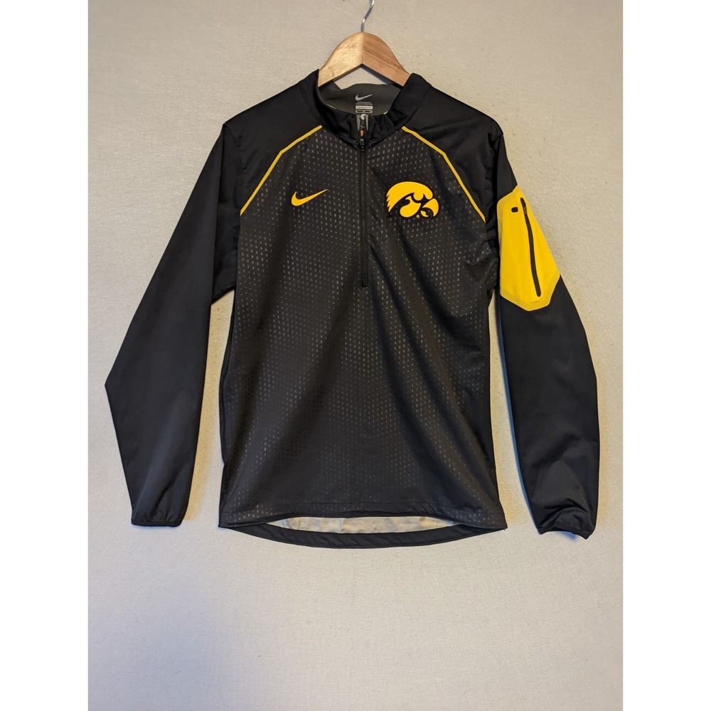 Nike Iowa Hawkeyes Quarter Zip Pullover Sweatshirt Sz Small Athletic University